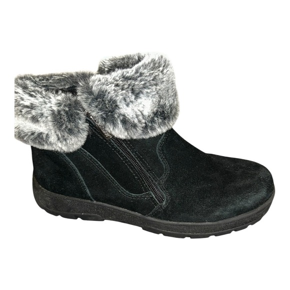 Khombu Women's Jessica Ankle Boots Faux Fur Shearling Lining size 9 - Picture 4 of 11